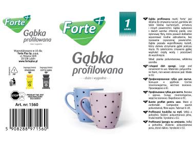 Zdjęcie: Gąbka profilowana 1 sztuka FORTE+