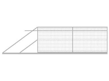 Zdjęcie: Brama przesuwna 3D 4x1,7 m ocynk lewa POLBRAM