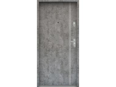 Zdjęcie: Drzwi wejściowe do mieszkań Bastion A-37 Beton srebrny 80 cm (NW) lewe ODO KR CENTER