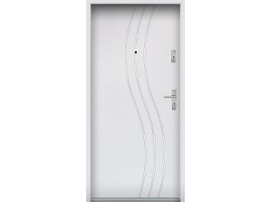 Zdjęcie: Drzwi wejściowe do mieszkań Bastion R-60 Biały 90 cm lewe OSP KR CENTER