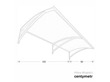 Zdjęcie: Zadaszenie pompy ciepła Arco Pro Max 160x90 cm brąz ROBELIT