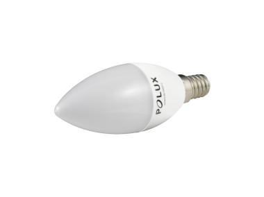 Zdjęcie: Żarówka LED C37 E14 6,3 W 560 lm pc+aluminium POLUX