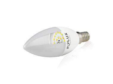 Zdjęcie: Żarówka LED C37 E14 6,3 W 560 lm pc+aluminium POLUX