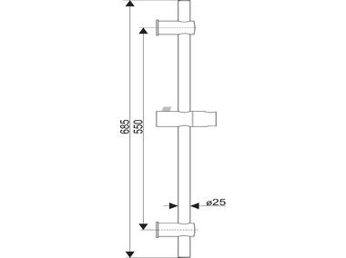 Zdjęcie: Drążek do natrysku, fi 25 mm HYDROLAND