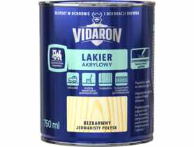 Lakier akrylowy bezbarwny 0,75 L VIDARON