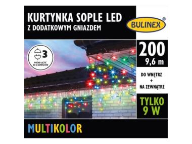 Zdjęcie: Kurtyna LED sople 200 szt. 10 m multikolor BULINEX