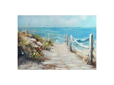 Zdjęcie: Obraz Painting 70x100 cm Sunny Beach STYLER