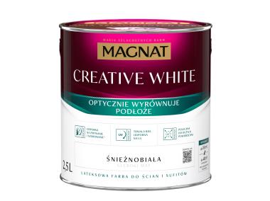 Zdjęcie: Farba lateksowa biała 2,5 L MAGNAT CREATIVE