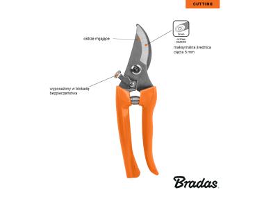 Zdjęcie: Sekator V-Series-D ostrze mijające, stal Stainless Steel SS BRADAS