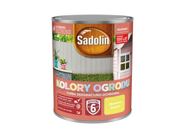 Zdjęcie: Farba do drewna Kolory ogrodu 0,7 L słoneczna cytryna SADOLIN