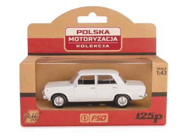 Zdjęcie: Model metalowy Prl Fiat 125P Fh02A-04-02 11254928 biały DAFFI