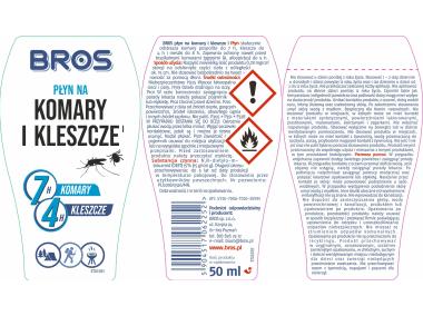 Zdjęcie: Płyn na komary i kleszcze 50 ml BROS