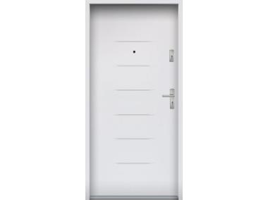 Zdjęcie: Drzwi wejściowe do mieszkań Bastion A-39 Biały 80 cm lewe OSP KR CENTER