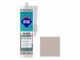 Silikon sanitarny elastyczny 034 jasnoszary 280 ml ATLAS