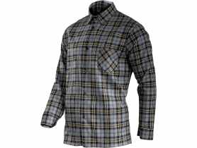 Koszula flanelowa szara, 170g/m2, 3XL, CE, LAHTI PRO