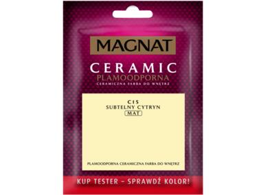 Zdjęcie: Tester farba ceramiczna subtelny cytryn 30 ml MAGNAT CERAMIC