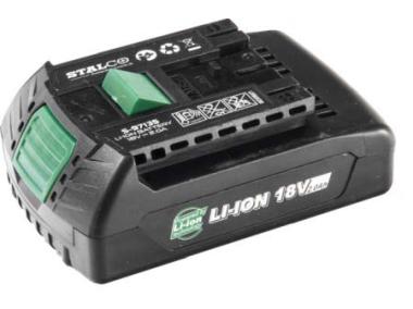 Zdjęcie: Akumulator lli-ion 18v 2,0 ah s-97135 STALCO