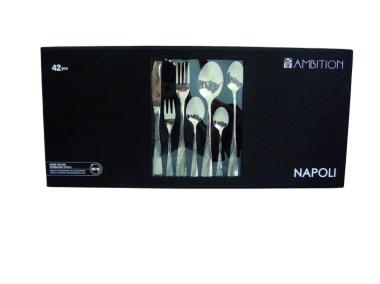 Zdjęcie: Komplet sztućcy Napoli 42 elementy gift box AMBITION