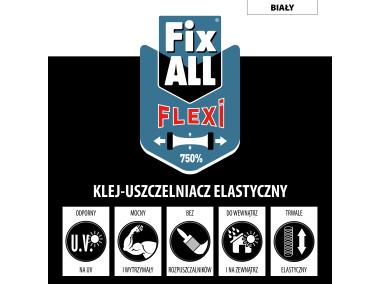 Zdjęcie: Klej montażowy uszczelniacz Fix All Flexi 290 ml biały SOUDAL