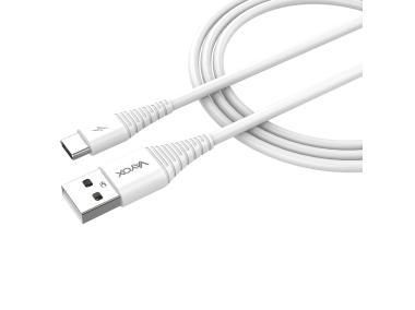 Zdjęcie: Kabel USB - USB typ C 1 m biały VA0056 VAYOX