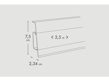 Zdjęcie: Listwa przypodłogowa Hi Line Cezar 2,5 m biały mat CEZAR