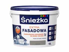 Farba Extra Fasadowa Ciemny Szar 10L N ŚNIEŻKA