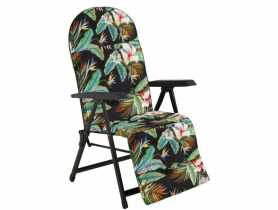 Fotel tarasowy Santaigo Tropical z podnóżkiem DAJAR