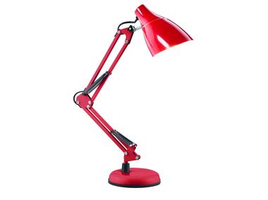 Zdjęcie: Lampa biurkowa Dian 60 W stalowa czerwona ORNO