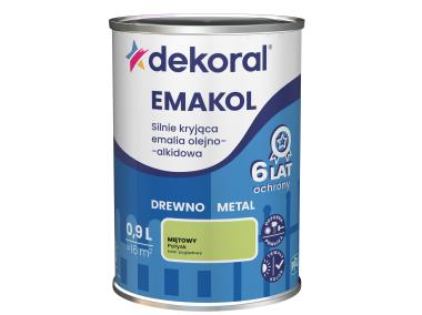 Zdjęcie: Emalia ftalowa Emakol Strong miętowy 0,9 L DEKORAL