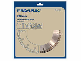 Tarcza diamentowa turbo concrete heavy duty 230x2223 mm RAWLPLUG