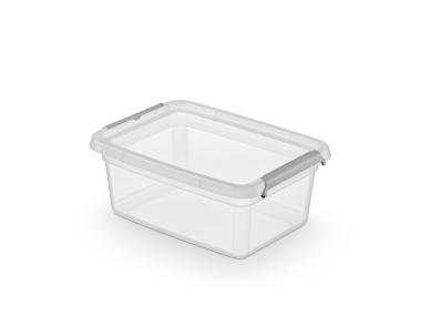 Zdjęcie: Pojemnik z pokrywką i klipsami Basestore 39x29x16,5 cm 12,5 L ORPLAST