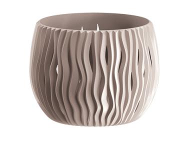 Zdjęcie: Doniczka Bowl Sandy mocca 180x138 mm PROSPERPLAST