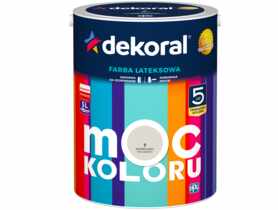 Farba lateksowa Moc Koloru jesienna mgła 5 L DEKORAL
