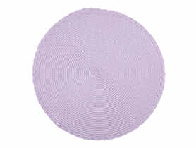 Mata stołowa okrągła średnica 38 cm dekor fioletowa plecionka ALTOMDESIGN