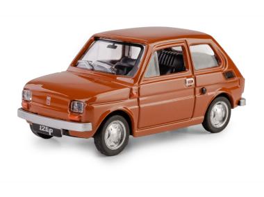 Zdjęcie: Model metalowy Fiat 126P brązowy DAFFI