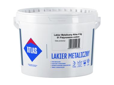 Zdjęcie: Lakier metaliczny 4 kg patynowe srebro ATLAS