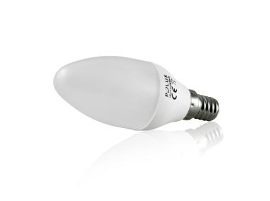 Zdjęcie: Żarówka LED C37 E14  4 W 330 lm pc+aluminium POLUX