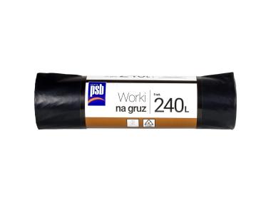 Zdjęcie: Worki na gruz LDPE 240 L - 5 szt. rolka SILA