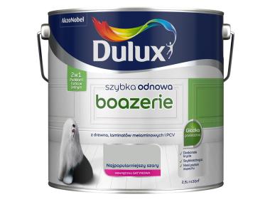 Zdjęcie: Farba akrylowa Szybka Odnowa Boazerie najpopularnieszy szary 2,5 L DULUX