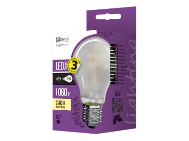 Zdjęcie: Żarówka LED Filament A60 A++ matowa 8,5W E27 ciepła biel EMOS