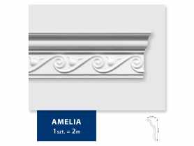 Listwa sufitowa 2x Amelia biała 13,5x5,5x200 cm DMS