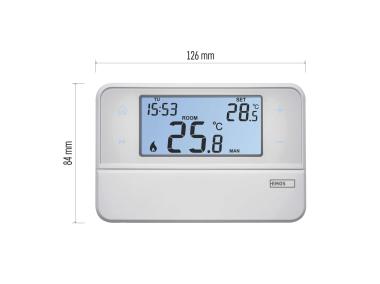 Zdjęcie: Programowalny termostat pokojowy, przewodowy z OpenTherm, P5606OT EMOS