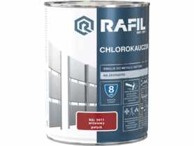Emalia chlorokauczukowa wiśniowy RAL3011 0,9 L RAFIL