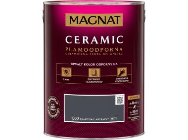 Zdjęcie: Farba ceramiczna 5 L grafitowy antracyt MAGNAT CERAMIC