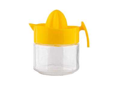 Zdjęcie: Wyciskacz do cytrusów szklany z plastikową pokrywką 300 ml żółty ALTOMDESIGN