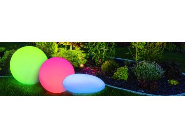 Zdjęcie: Lampa solarna Stone RGB 40 cm z pilotem POLUX