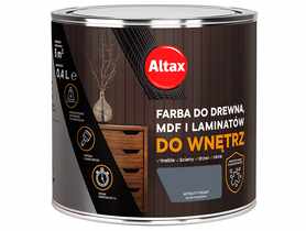 Farba do drewna,MDF i laminatów do wnętrz 0,4 L antracyt ALTAX