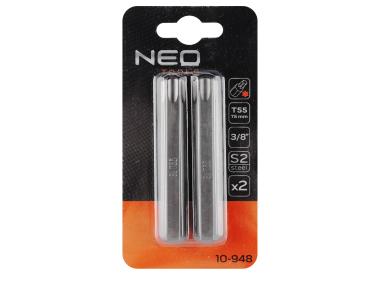 Zdjęcie: Końcówka Torx T55 x 75 mm, S2 x 2 szt. NEO