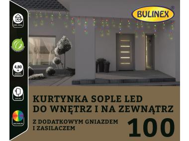 Zdjęcie: Kurtyna Sople 100 lampek - 5 m multikolor BULINEX