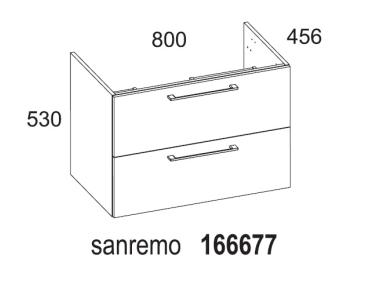 Zdjęcie: Szafla podumywalkowa Modo 80 cm sanremo D4702 ELITA